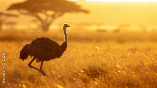 Ostrich in the wild.