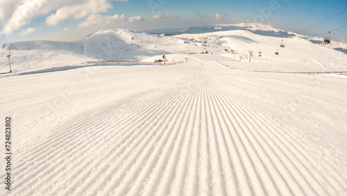 Fresh Slopes Ready for Winter Sports