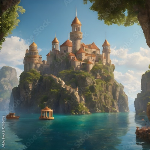 Fantasy Building Background Very Cool