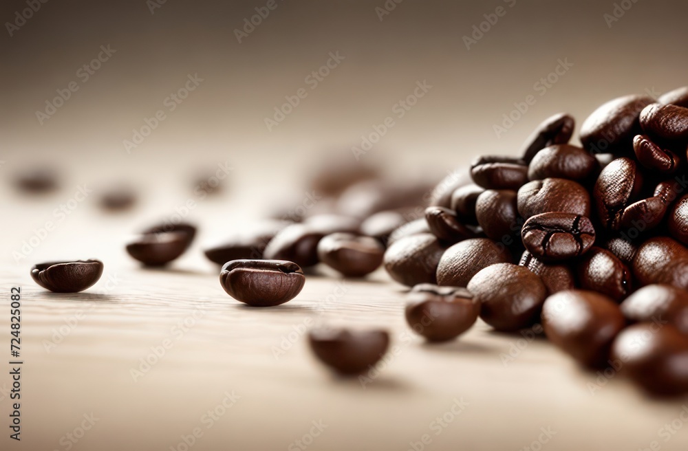 Close-up of coffee beans on background Close-up of coffee beans on background