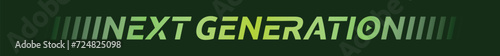 next generation logo on green background
