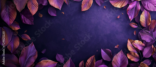 birch tree frame leaf template with black background and place for your name, in the style of dark purple and gold, delicate pencil sketches, indian motifs, innovative page design, sparse backgrounds,