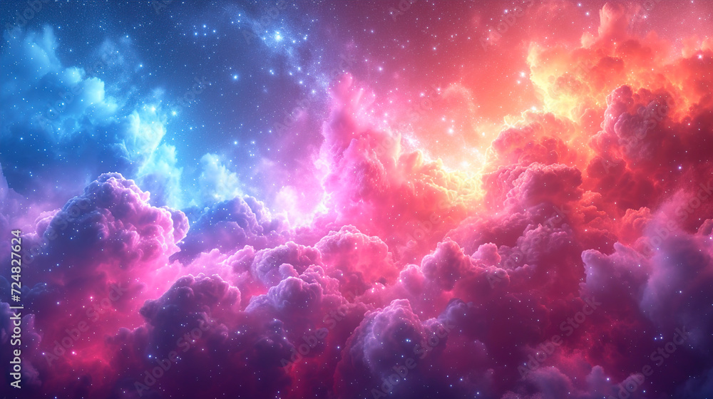 Celestial Beauty Galaxy Background with Pastel Colors Celestial Beauty Galaxy Background with Pastel Colors