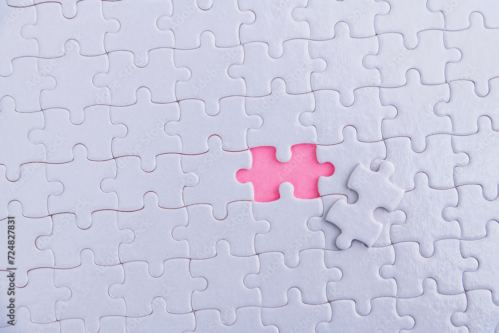 The last piece of jigsaw puzzle The last piece of jigsaw puzzle
