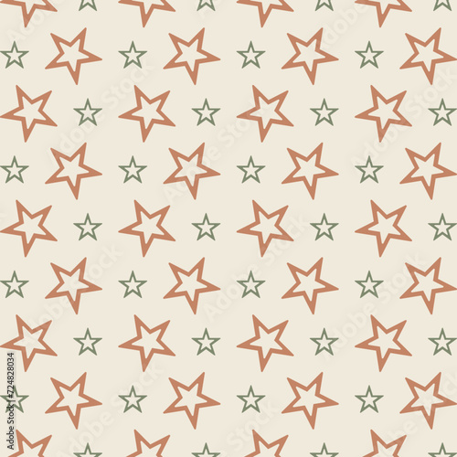 Star icon repeating trendy pattern beautiful vector illustration natural background