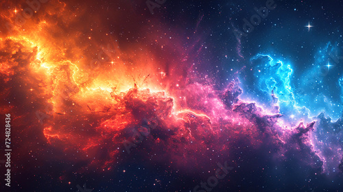 Celestial Beauty Galaxy Background with Pastel Colors   © S-Rika