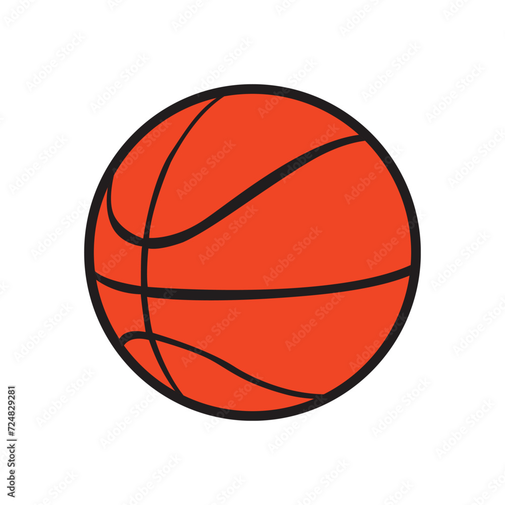 basketball ball illustration design perfect for basketball player, basketball team, basketball lover.