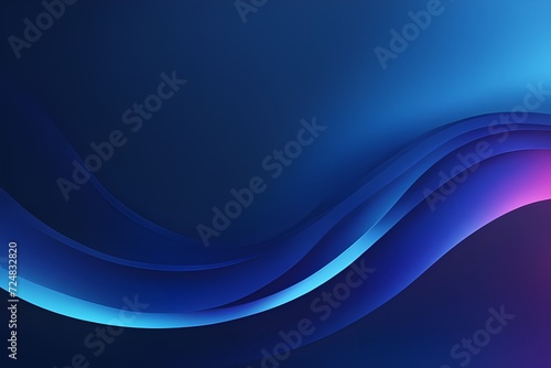 Waves glow effect abstract background ai generated