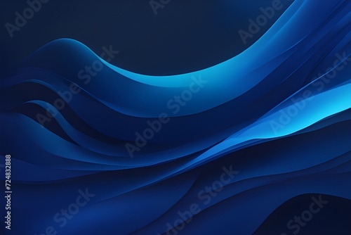 Waves glow effect abstract background ai generated
