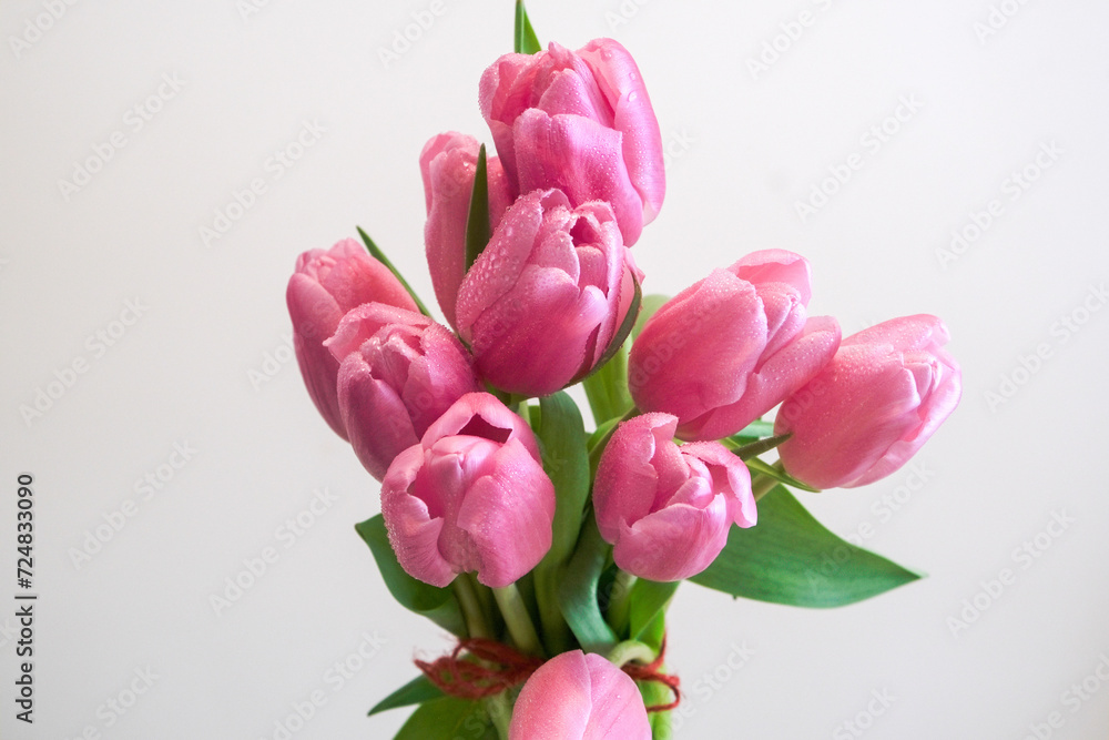 Pink Tulips for Spring Time Bouquet