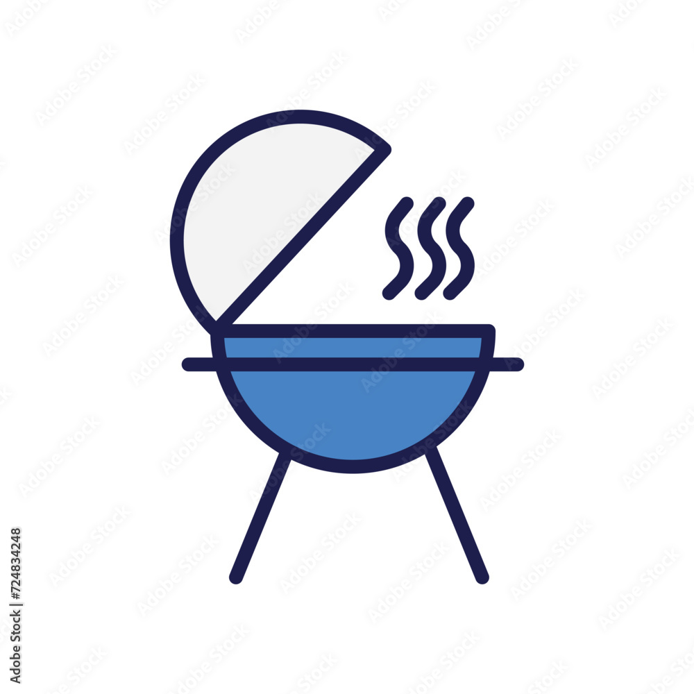 barbeque icon with white background vector stock illustration barbeque icon with white background vector stock illustration