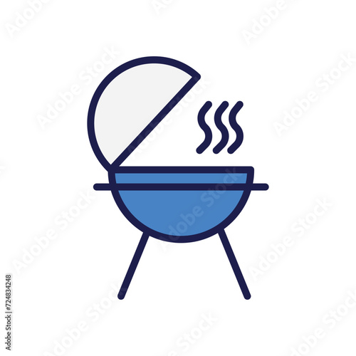 barbeque  icon with white background vector stock illustration