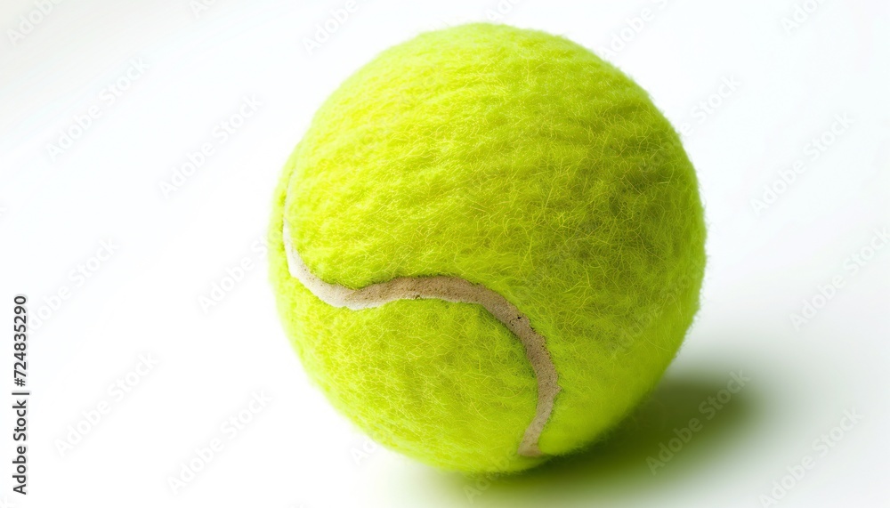 Tennis ball isolated on white.