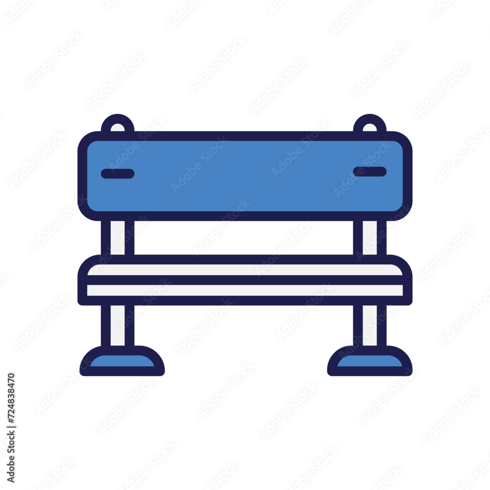 sitting bench icon with white background vector stock illustration sitting bench icon with white background vector stock illustration