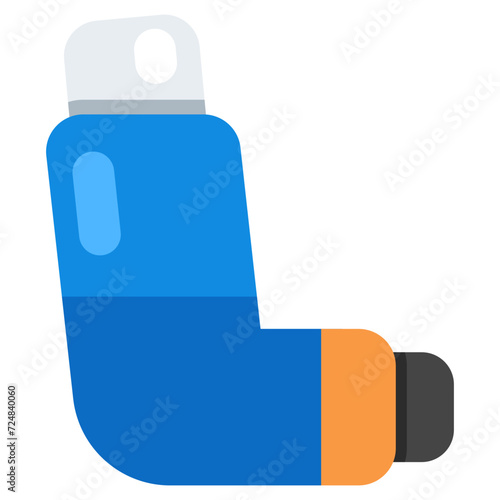 Trendy design icon of inhaler 