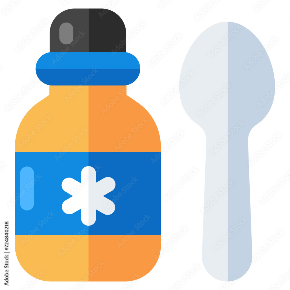 Perfect design icon of syrup bottle Perfect design icon of syrup bottle