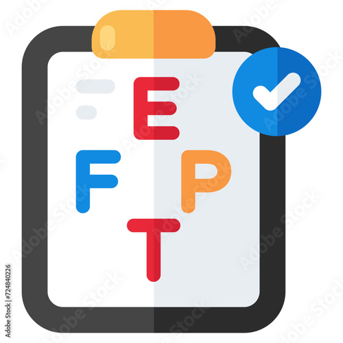 Modern design icon of eye test