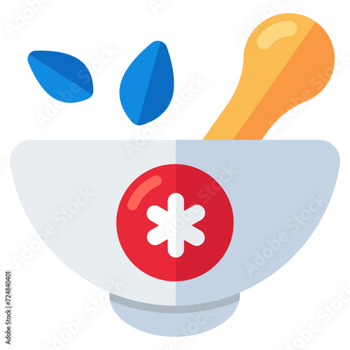 Modern design icon of pestle mortar