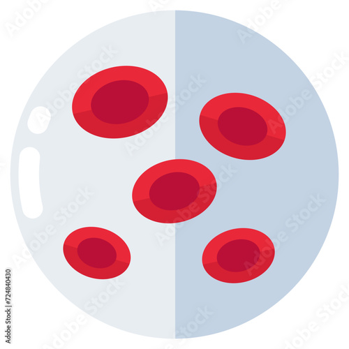 Trendy design icon of red blood cells 