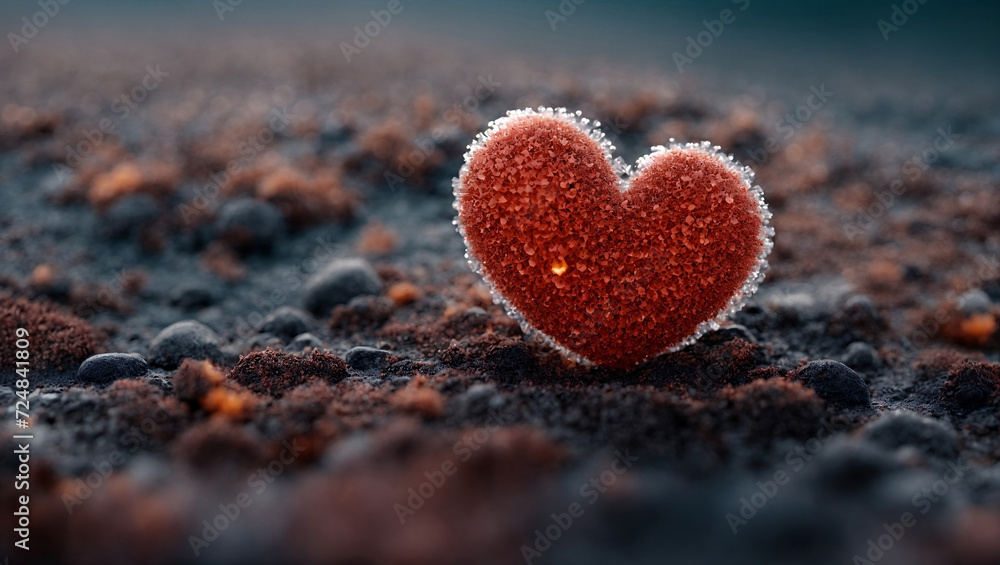 Fototapeta premium micro heart shape