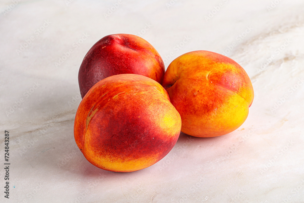 Ripe sweet juicy fresh red nectarines Ripe sweet juicy fresh red nectarines