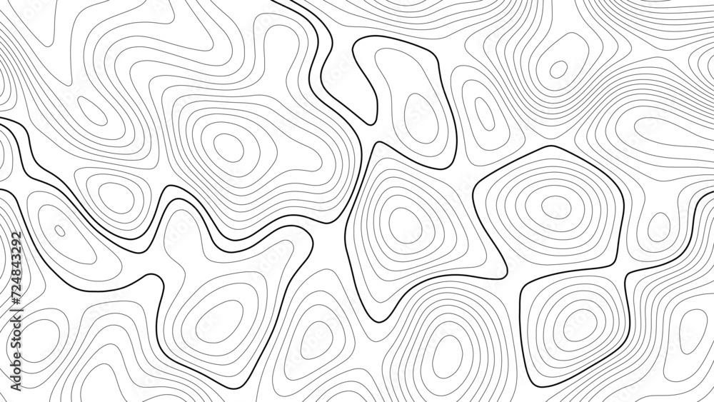 Topo contour map on white background, Universe topography map on white background, Topography geography map on white background, Terrain topography map on white background,	