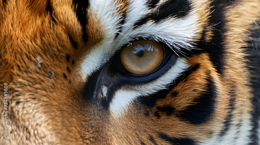 close up of tiger eye