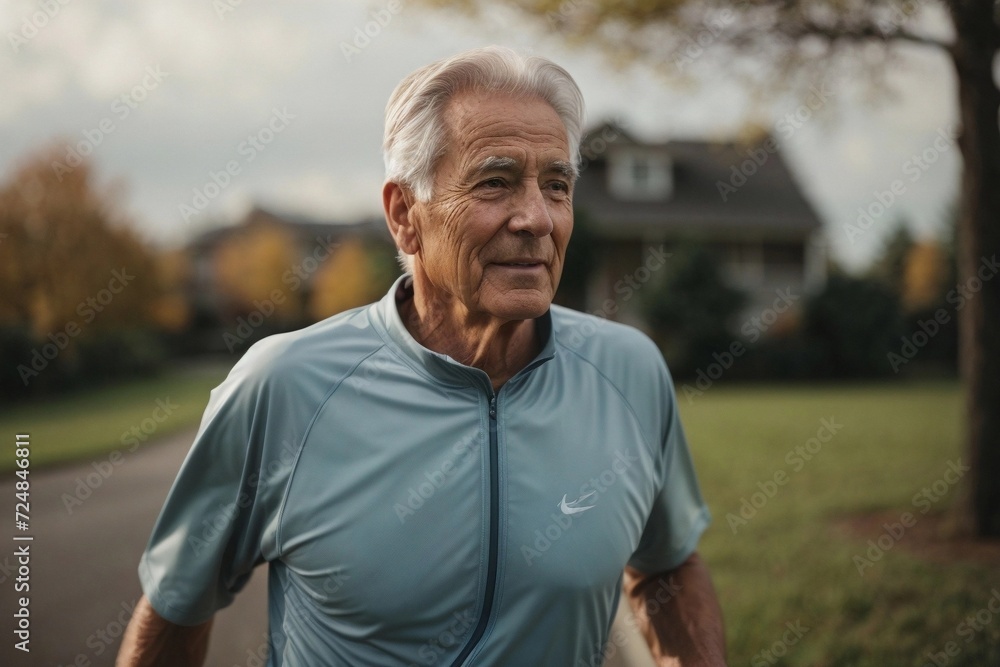 Senior Man Embracing Active Living: Going for a Run and Nurturing a Healthy Lifestyle for Longevity Senior Man Embracing Active Living: Going for a Run and Nurturing a Healthy Lifestyle for Longevity