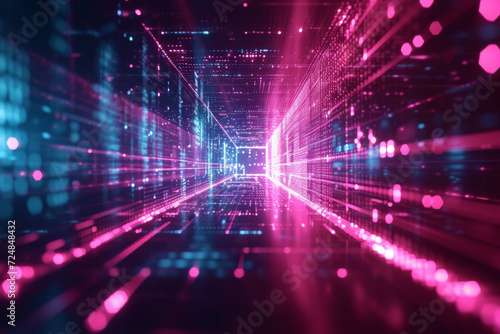 abstract digital background futuristic technology lines.