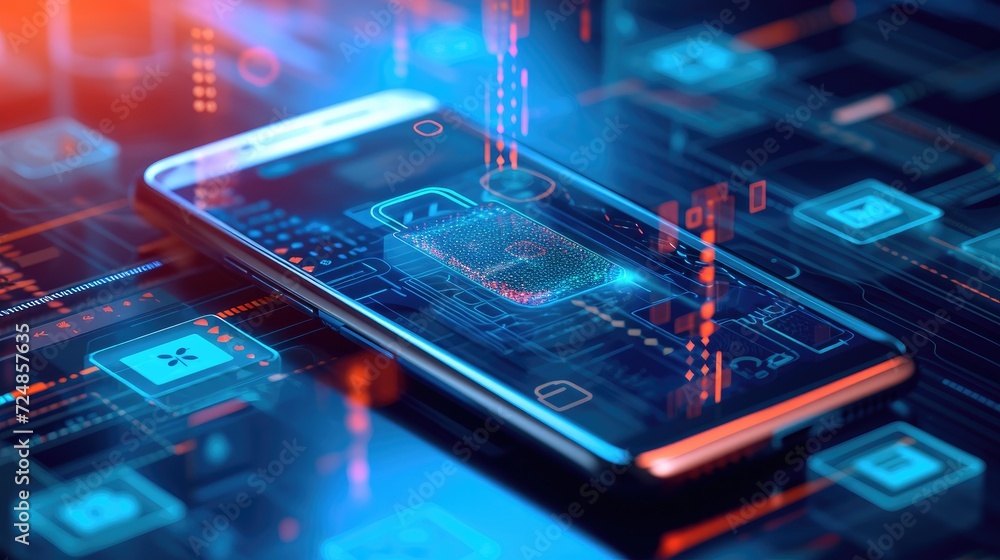 Explore the world of cyber threats through this infographic, where a smartphone screen portrays a hacking attempt, underscoring the significance of safeguarding your digital life Explore the world of cyber threats through this infographic, where a smartphone screen portrays a hacking attempt, underscoring the significance of safeguarding your digital life