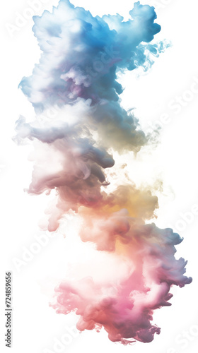 Colorful Ink Clouds in Water - Abstract Art Background