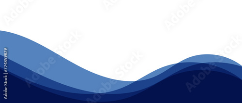 Abstract blue and white business dynamic wave banner background