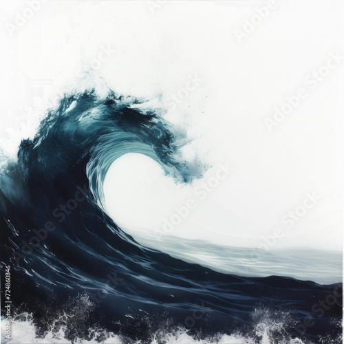 Surreal Ocean Wave - Abstract Marine Artwork