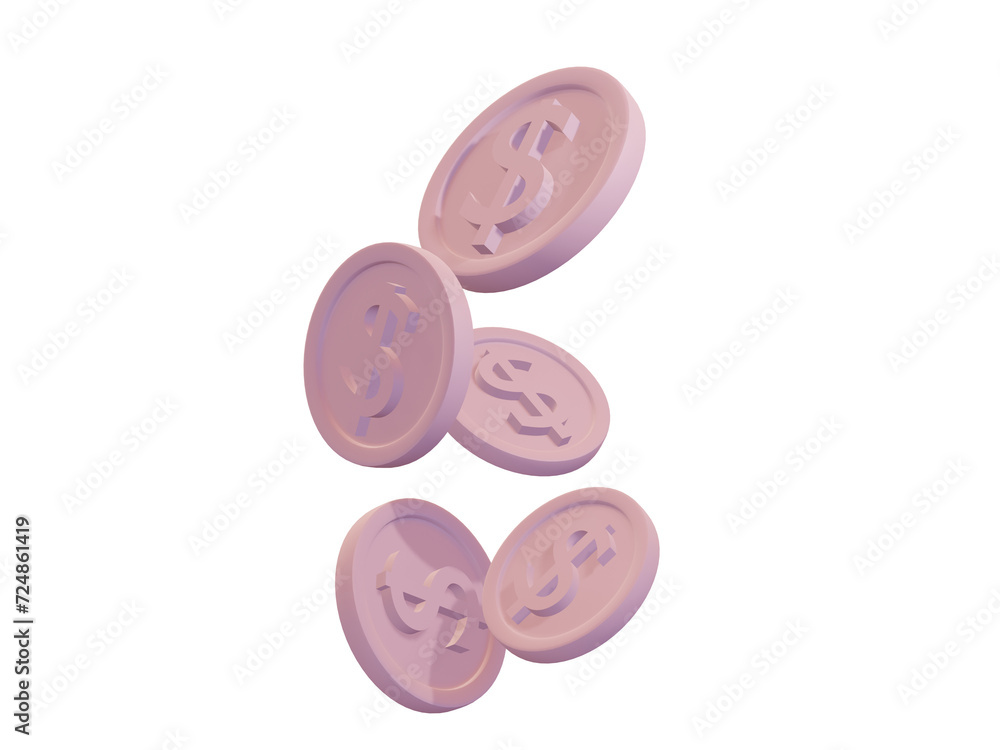 coins number cute an pink coin dollar rain coins number cute an pink coin dollar rain