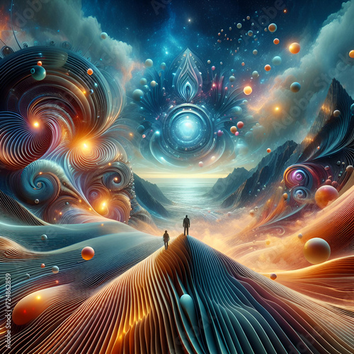 DreamscapeDynamics: Surreal Symphony of AI-Enhanced Landscapes and Dynamic Compositions Unleashing Imaginative Bliss