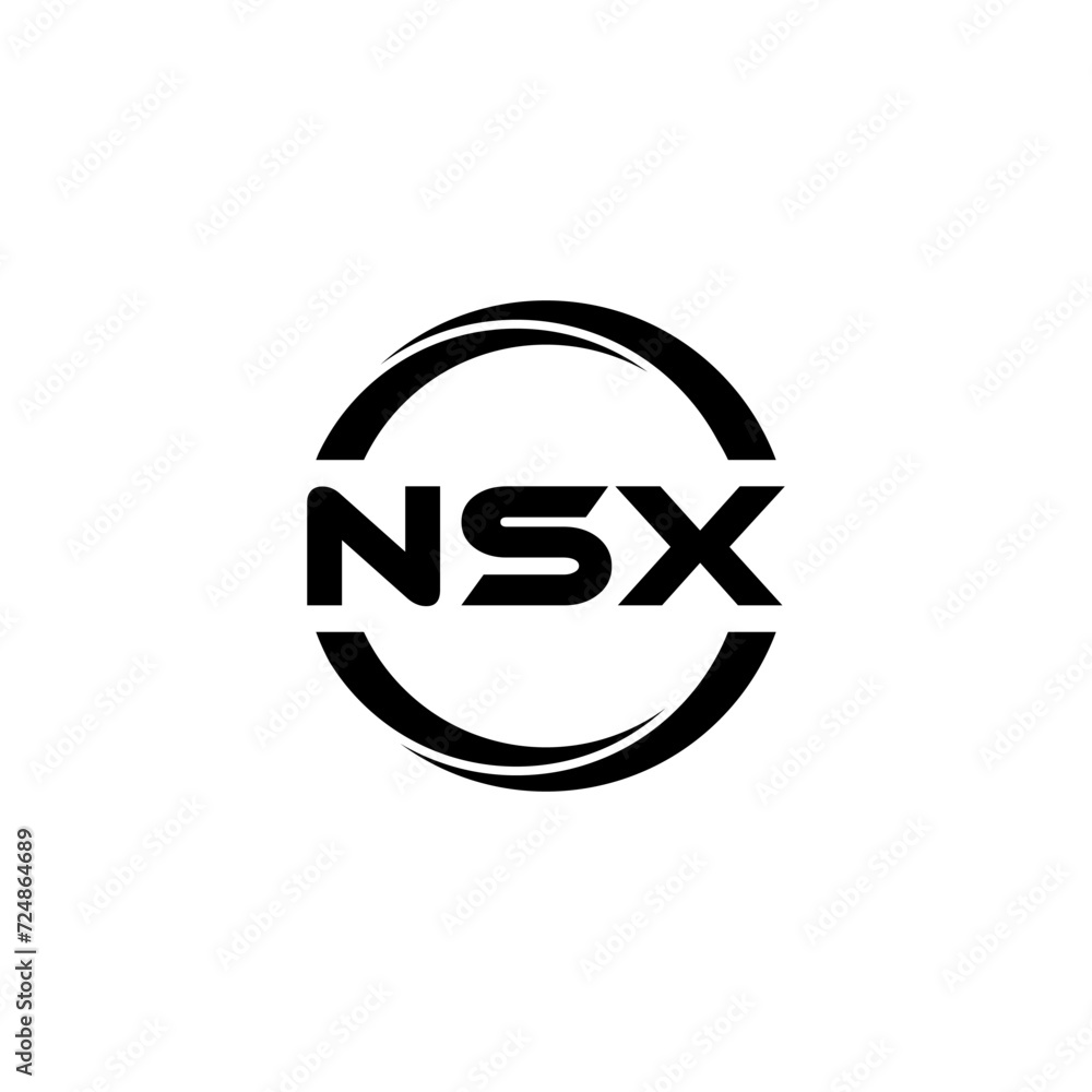 NSX letter logo design with white background in illustrator, cube logo, vector logo, modern alphabet font overlap style. calligraphy designs for logo, Poster, Invitation, etc. NSX letter logo design with white background in illustrator, cube logo, vector logo, modern alphabet font overlap style. calligraphy designs for logo, Poster, Invitation, etc.