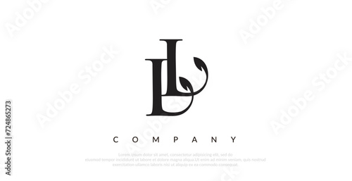 Initial LL Logo Design Vector  photo
