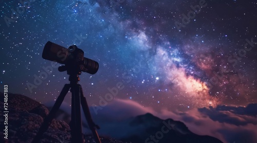 Man Captures Night Sky With Telescope, World Photography Day
