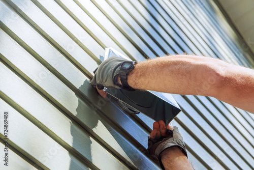 An external extractor wall ventilation system was installed with new house