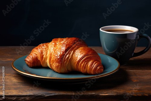 Croissant and Coffee