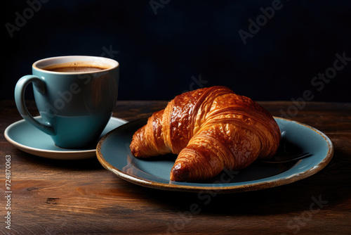 Croissant and Coffee