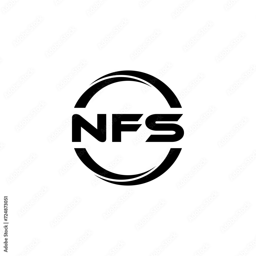 NFS letter logo design with white background in illustrator, cube logo, vector logo, modern alphabet font overlap style. calligraphy designs for logo, Poster, Invitation, etc. NFS letter logo design with white background in illustrator, cube logo, vector logo, modern alphabet font overlap style. calligraphy designs for logo, Poster, Invitation, etc.