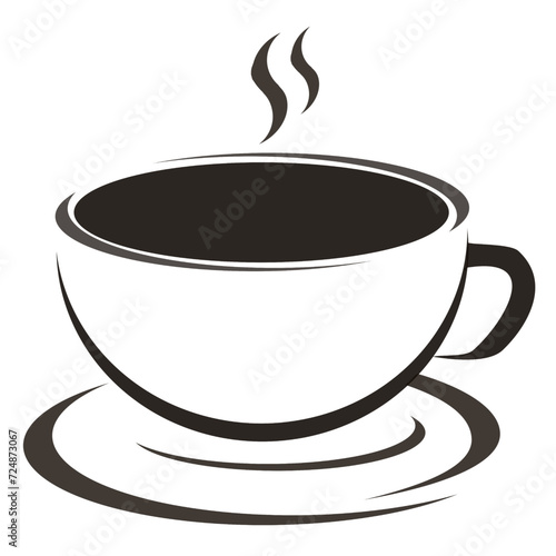 a cup of still warm black coffee