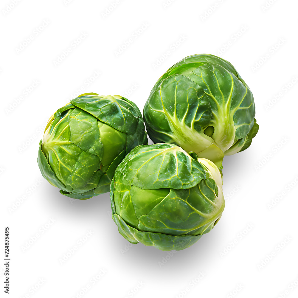Brussels sprouts isolated on transparent background Brussels sprouts isolated on transparent background