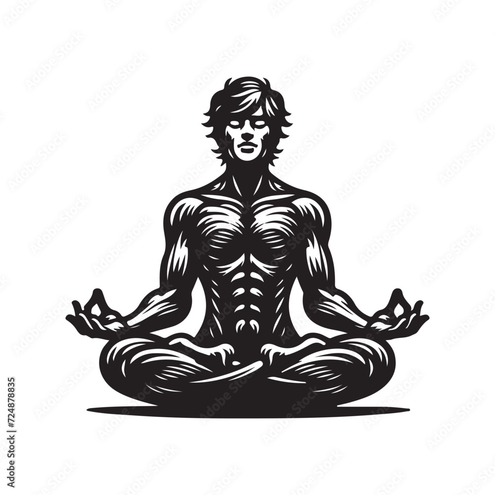 Meditation Illustration Meditation Illustration