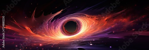 scientifically accurate black hole, abstract , generated by AI photo