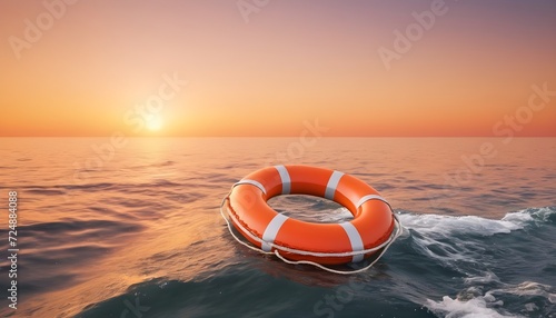 lifebuoy on the beach