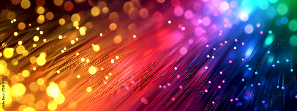 Fototapeta premium Abstract festive background with bokeh.