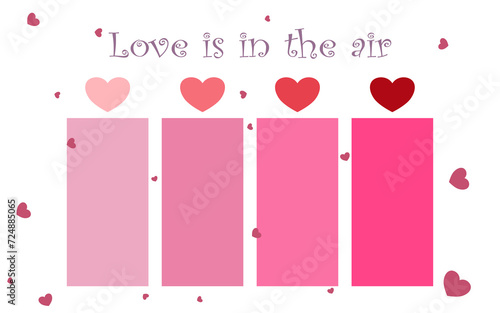 Valentine loves infographic data. Valentine's Day and love Checklist. Love story infographics elements for valentines day vector. Love heart red meter. Level of love.