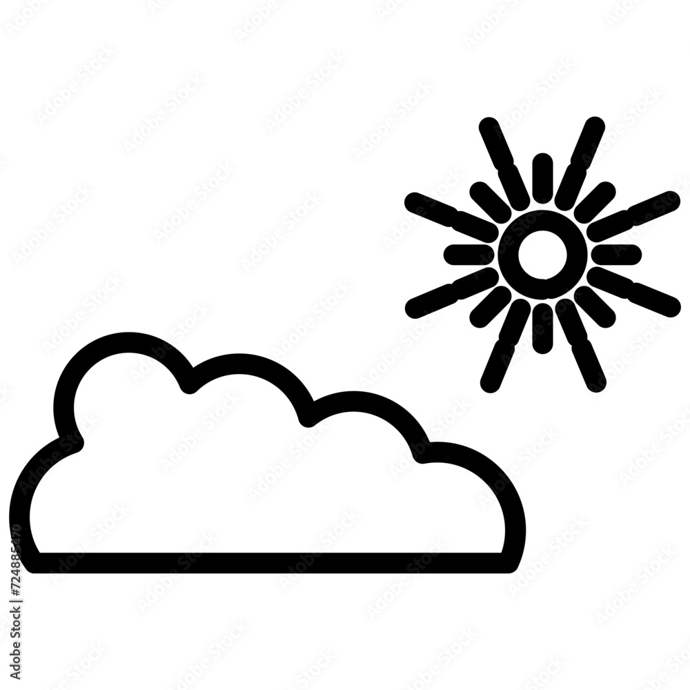 sun line icon sun line icon